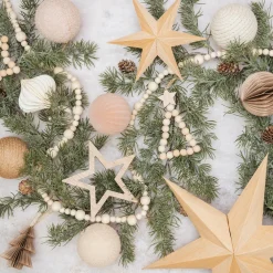 Christbaumschmuck Papier Zwiebelform, Weiß, 8 Cm