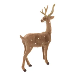 Deko Hirsch Mit Geweih, Hellbraun, 30 Cm