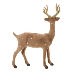 Deko Hirsch Mit Geweih, Hellbraun, 30 Cm
