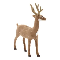 Deko Hirsch Mit Geweih, Hellbraun, 30 Cm