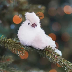 Deko Vogel, Grau, Kunststoff, 10 Cm