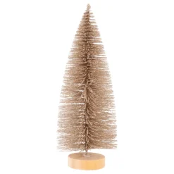 Deko Weihnachtsbaum, Champagner, Kunststoff, 20 Cm