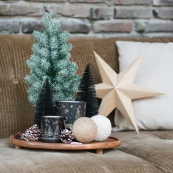 Deko-Weihnachtsbaum Schwarz, Aus Kunststoff, 20 Cm