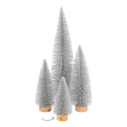 Deko-Weihnachtsbaum Silber, Aus Kunststoff, 15 Cm