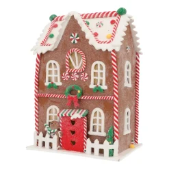 Detailliertes XL-Lebkuchenhaus Mit LED-Beleuchtung