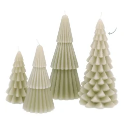 3D-Weihnachtsbaumkerze - Grün