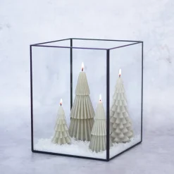 3D-Weihnachtsbaumkerze - Grün