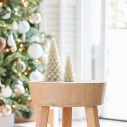 3D-Weihnachtsbaumkerze - Grün