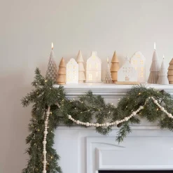 3D-Weihnachtsbaumkerze - Taupe