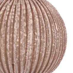 Elegante Champagnerfarbene Weihnachtskugel Mit Tiefgang