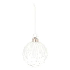 Elegante Transparente Glaskugel Mit Glitzer Und Pünktchen