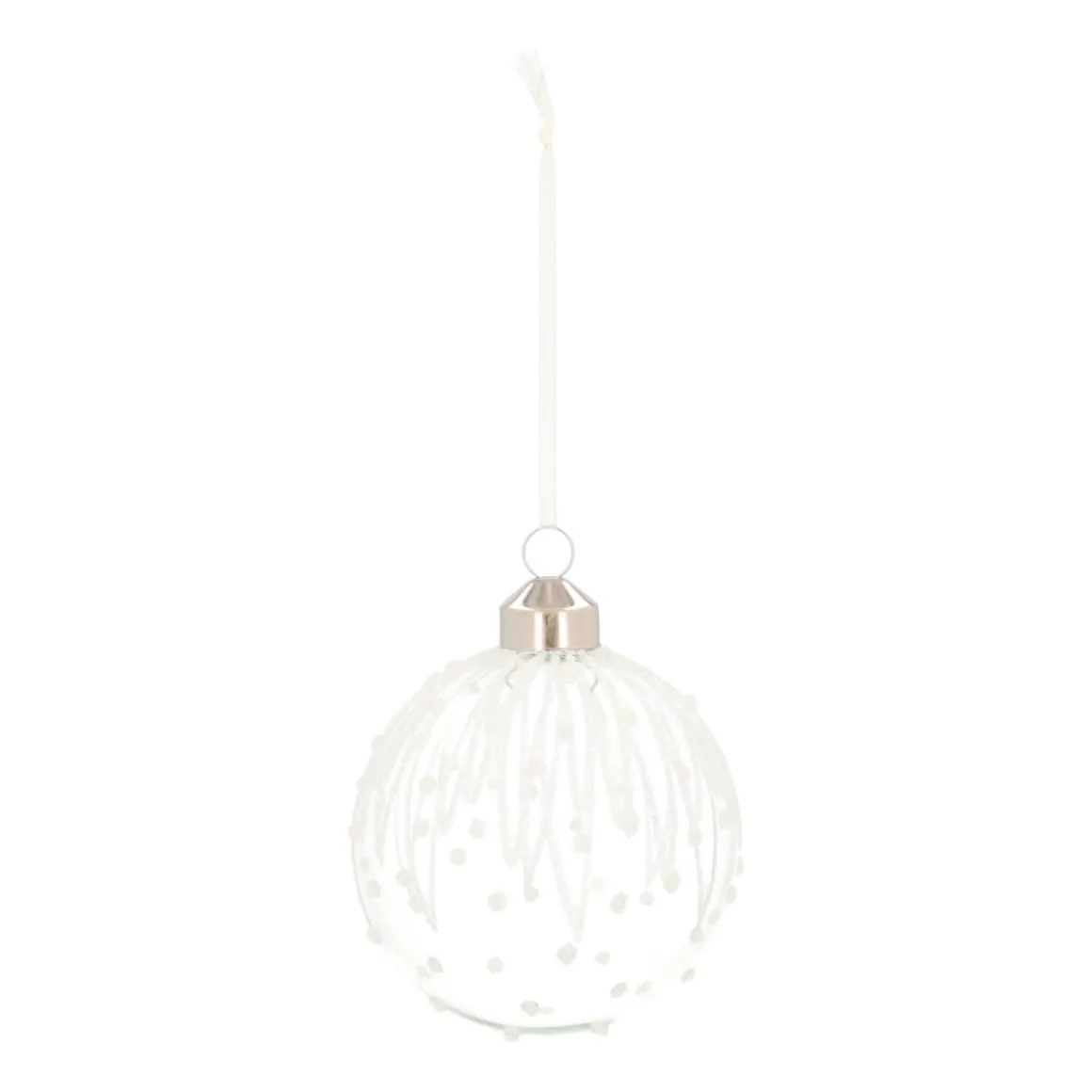 Elegante Transparente Glaskugel Mit Glitzer Und Pünktchen