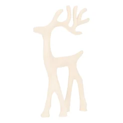 Elegantes Weißes Rentier Mit Kopf Nach Oben