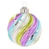 Extravagante Weihnachtskugel Swirl, Bunt, Glas, 8 Cm