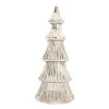 Glas Tannenbaum Linienförmig Mit LED Beleuchtung, Silber, 27 Cm