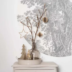 Glas Tannenbaum Mit LED Beleuchtung, Silber, 21 Cm