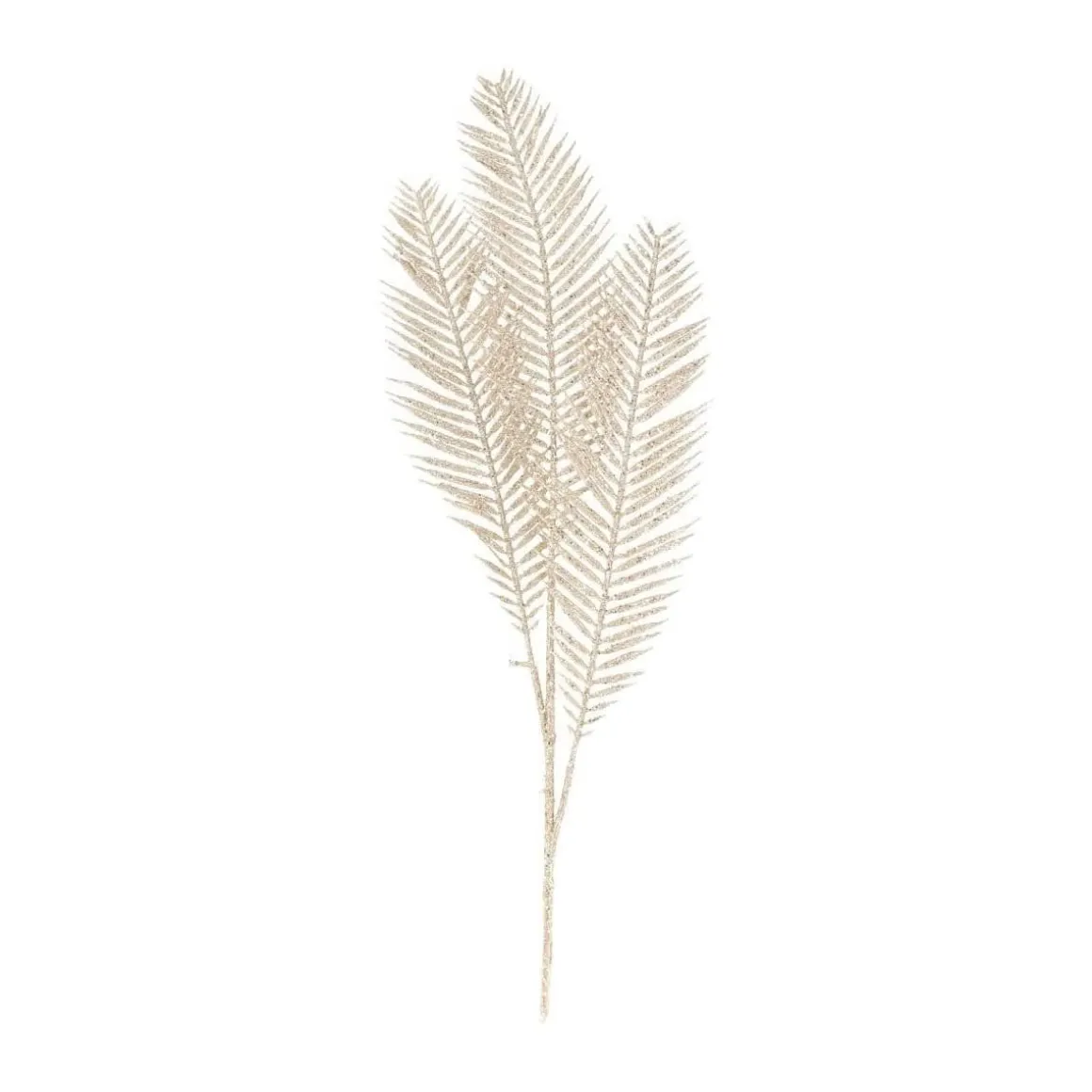 Glitzer Blattzweige Champagner, 70 Cm