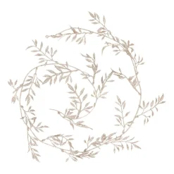 Glitzer Blättergirlande Champagner, 260 Cm