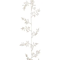 Glitzer Blättergirlande Champagner, 260 Cm