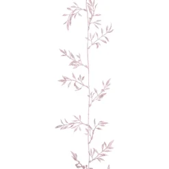 Glitzer Blättergirlande, Rosa, 260 Cm