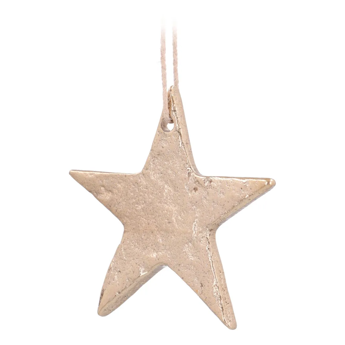 Goldene Aluminium Stern Weihnachtshänger