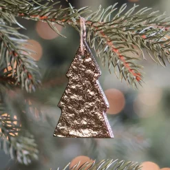 Goldene Aluminium Weihnachtsbaum Weihnachtshänger