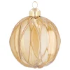 Goldene Weihnachtskugel Mit Glitzer