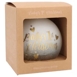 Goldene Weihnachtskugel Mit