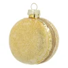 Goldener Macaron-Weihnachtsschmuck