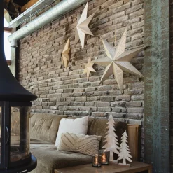 Goldener Papierstern 45 Cm