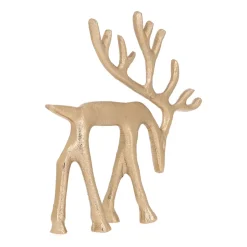 Goldenes Rentier Mit Gesenktem Kopf