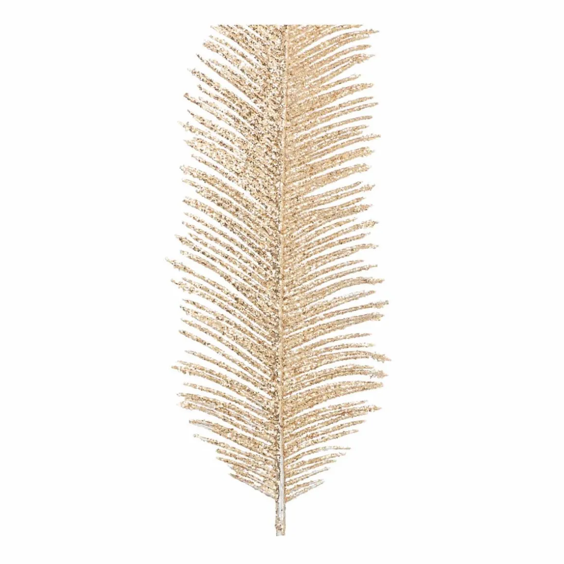 Große Feder, Champagner, Kunststoff, 43 Cm