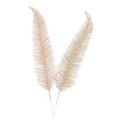 Große Feder, Taupe, Kunststoff, 43 Cm