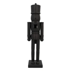 Großer Mattschwarzer Holz-Nussknacker