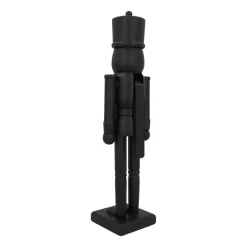 Großer Mattschwarzer Holz-Nussknacker