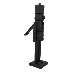 Großer Mattschwarzer Holz-Nussknacker