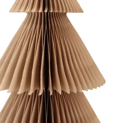 Großer Taupefarbener Glitzer-Weihnachtsbaum Aus Papier