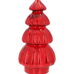 Großer Voluminöser Roter LED-Weihnachtsbaum Mit Relief