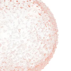 Handgefertigte Weihnachtskugel In Pastellrosa Mit Kristallen