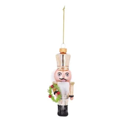 Handgemachter Nussknacker-Anhänger Aus Glas Für Ein Klassisches Weihnachten