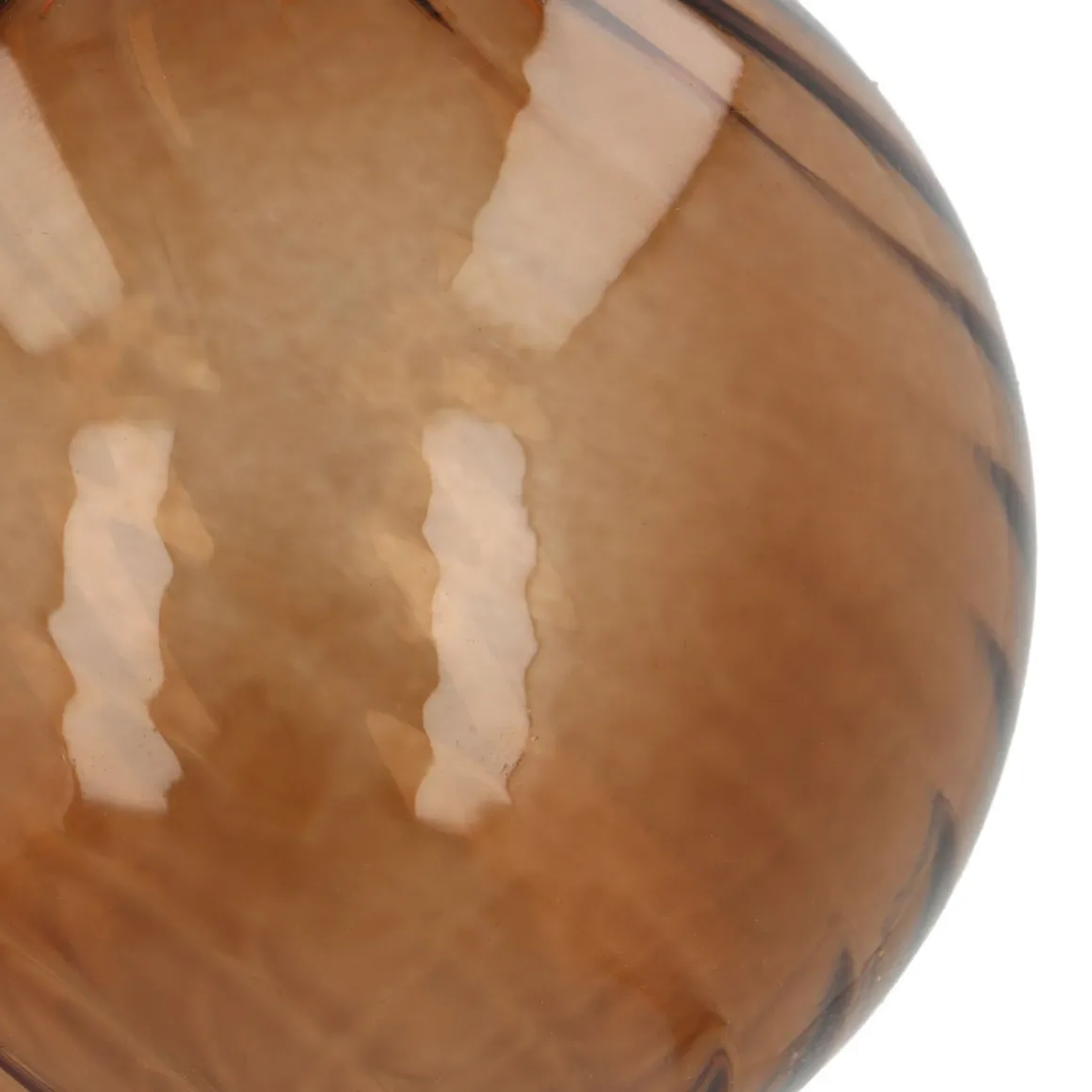 Hellbraune Weihnachtsbaumkugel Mit Wirbeln