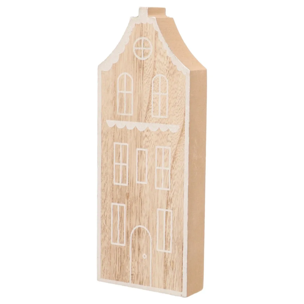 Holzhaus Mit Irisierendem Glitzer