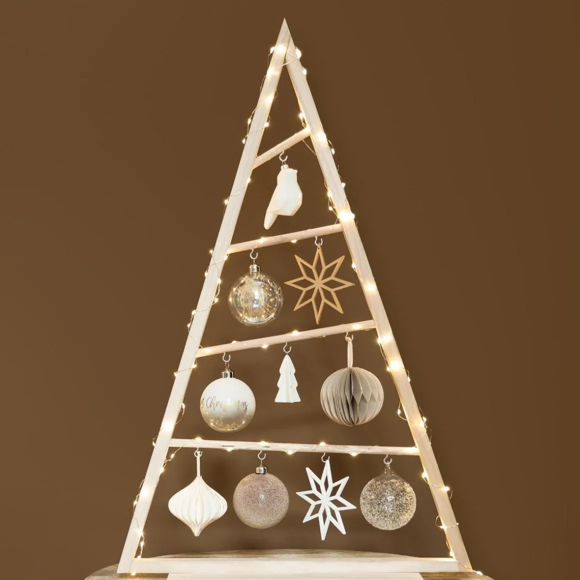 Holz-Weihnachtsbaum, Natur, 80 Cm