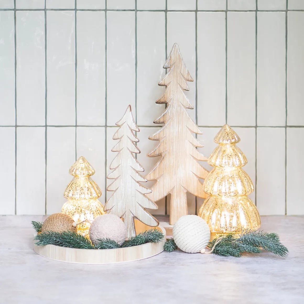 Houten Dienblad Rond 30cm