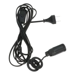Kabel Für Papiersterne, E14-Fassung, Schwarz, 3,5 M