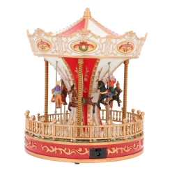 Karussell Mit Weihnachtsmusik Und LED-Beleuchtung