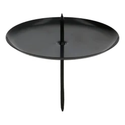 Kerzenhalter Für Adventskranz, Schwarz, Metall, 7,5 Cm