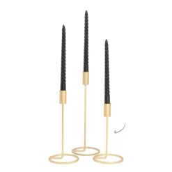 Kerzenständer, Gold, Metall, 20 Cm