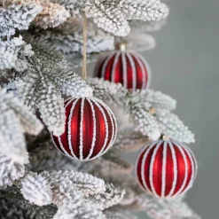 Künstlicher Weihnachtsbaum Mit Schnee Und Beleuchtung, Djill Kiefer, 215 Cm