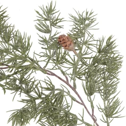 Lange Grüne Wintergirlande Im Frost-Look